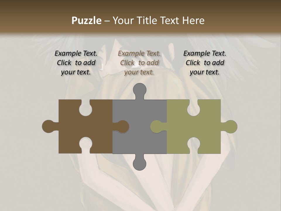 A Picture Of An Angel With A Halo Above It PowerPoint Template