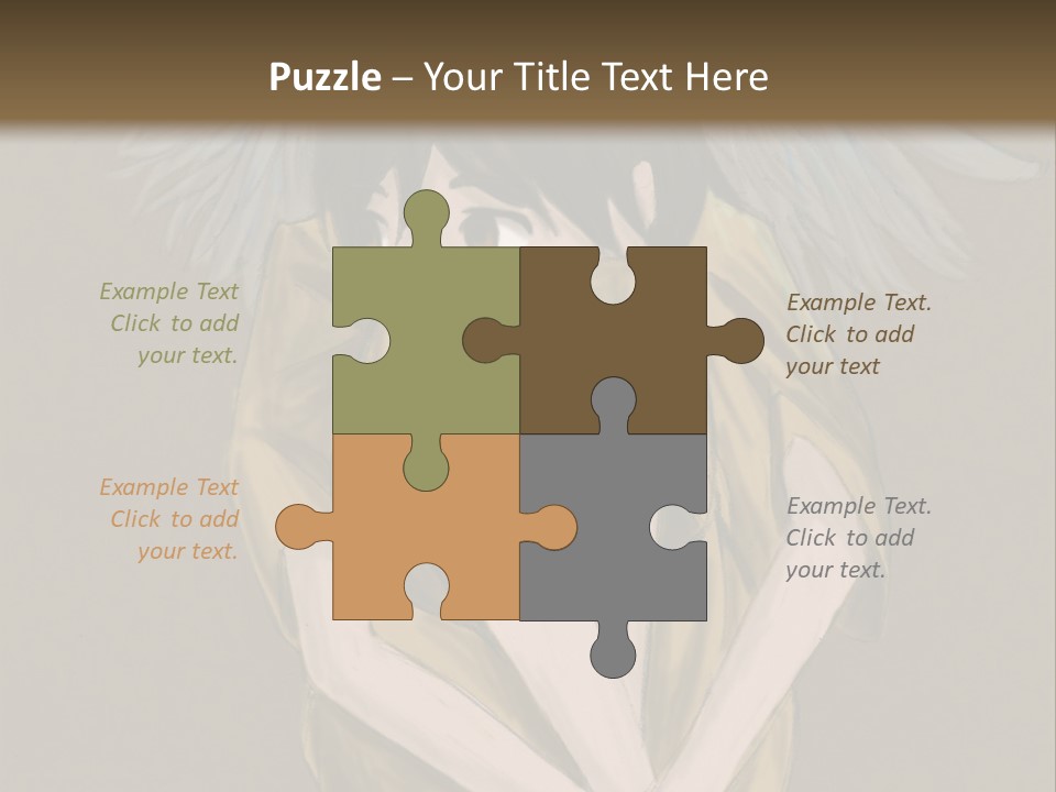 A Picture Of An Angel With A Halo Above It PowerPoint Template