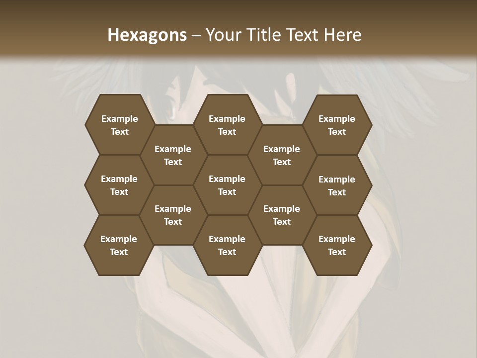 A Picture Of An Angel With A Halo Above It PowerPoint Template