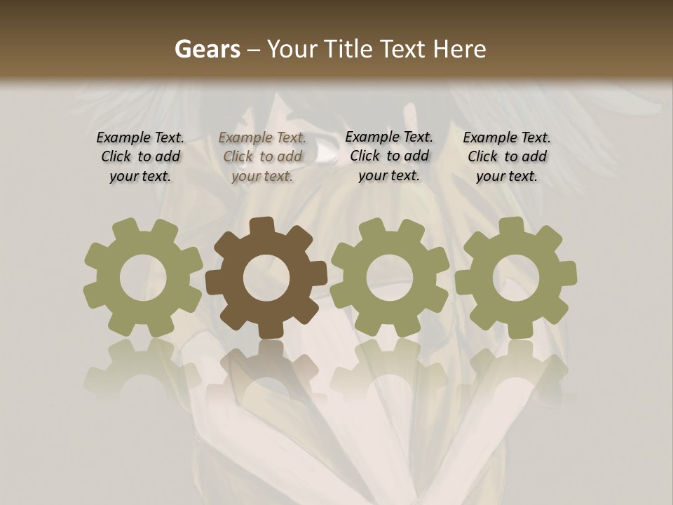 A Picture Of An Angel With A Halo Above It PowerPoint Template