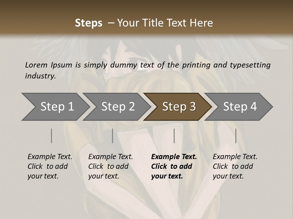 A Picture Of An Angel With A Halo Above It PowerPoint Template