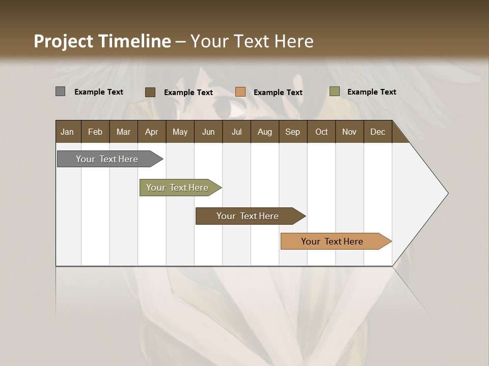 A Picture Of An Angel With A Halo Above It PowerPoint Template