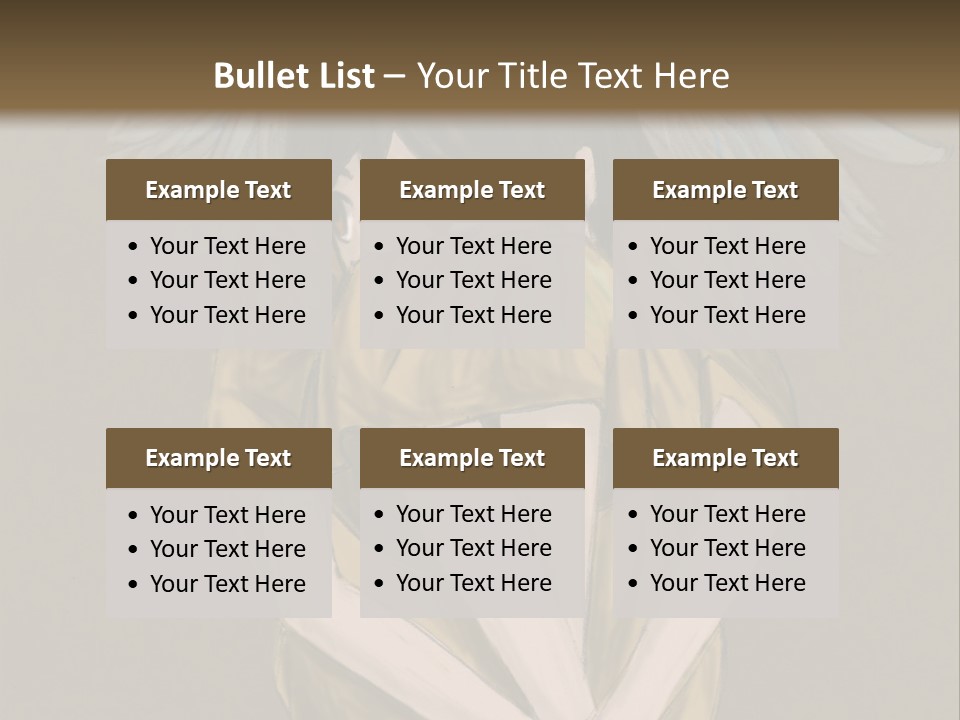 A Picture Of An Angel With A Halo Above It PowerPoint Template