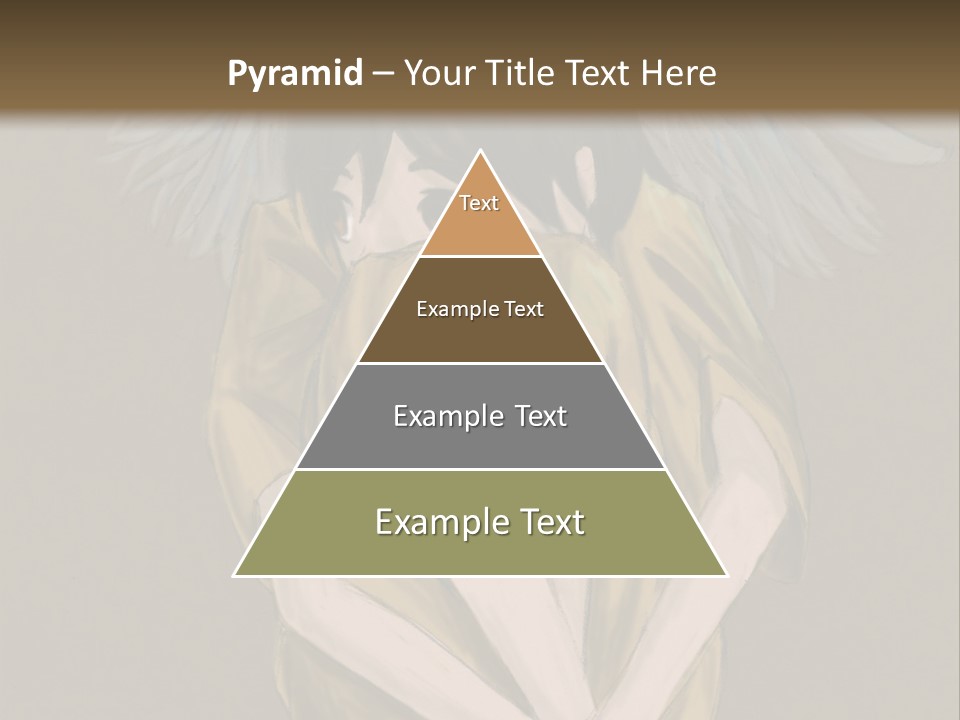 A Picture Of An Angel With A Halo Above It PowerPoint Template