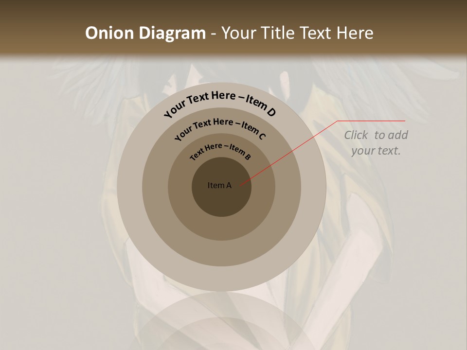 A Picture Of An Angel With A Halo Above It PowerPoint Template