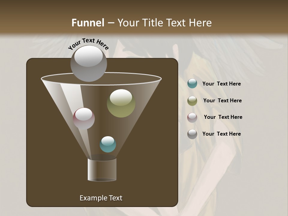 A Picture Of An Angel With A Halo Above It PowerPoint Template