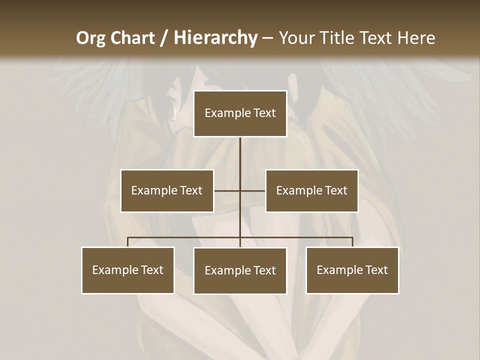 A Picture Of An Angel With A Halo Above It PowerPoint Template