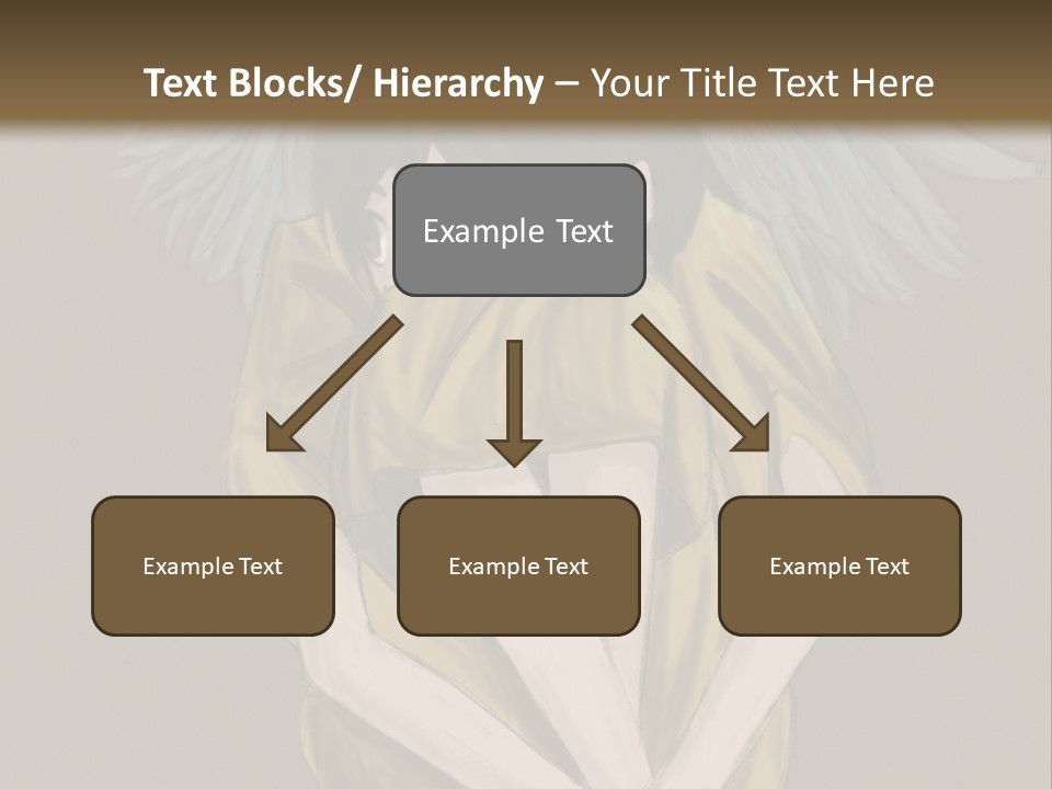 A Picture Of An Angel With A Halo Above It PowerPoint Template