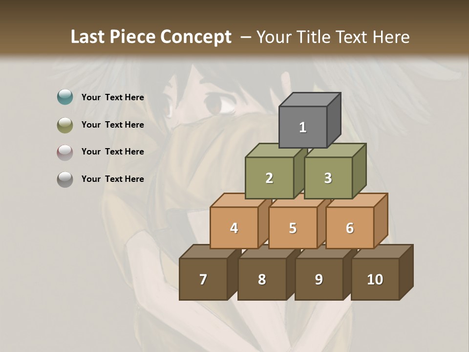 A Picture Of An Angel With A Halo Above It PowerPoint Template