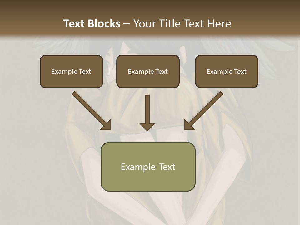 A Picture Of An Angel With A Halo Above It PowerPoint Template