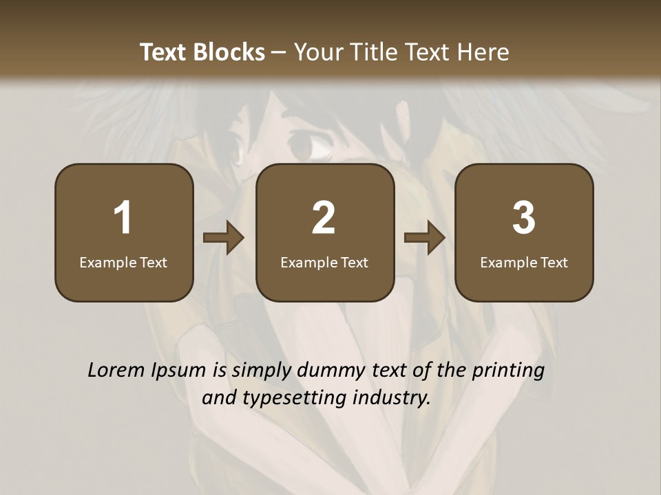 A Picture Of An Angel With A Halo Above It PowerPoint Template