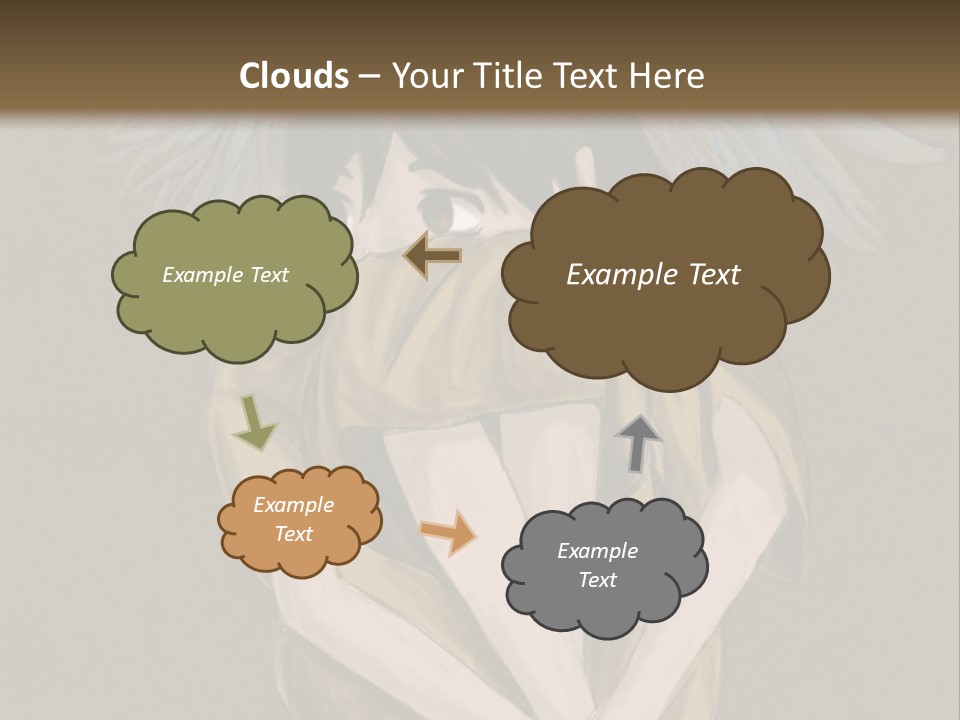 A Picture Of An Angel With A Halo Above It PowerPoint Template