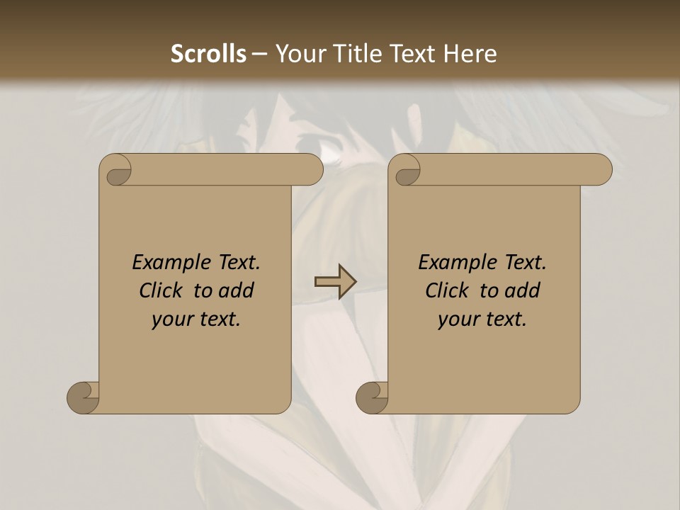 A Picture Of An Angel With A Halo Above It PowerPoint Template