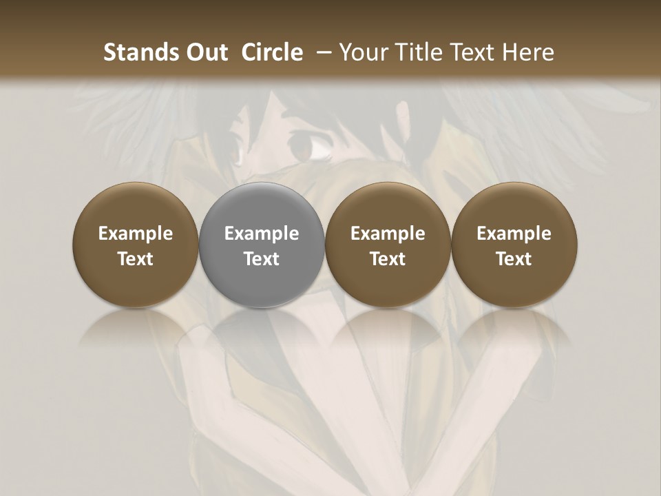 A Picture Of An Angel With A Halo Above It PowerPoint Template