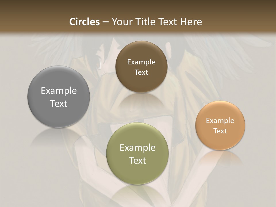 A Picture Of An Angel With A Halo Above It PowerPoint Template
