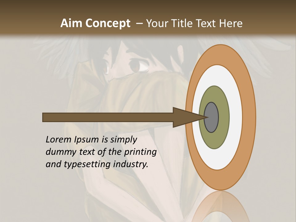 A Picture Of An Angel With A Halo Above It PowerPoint Template