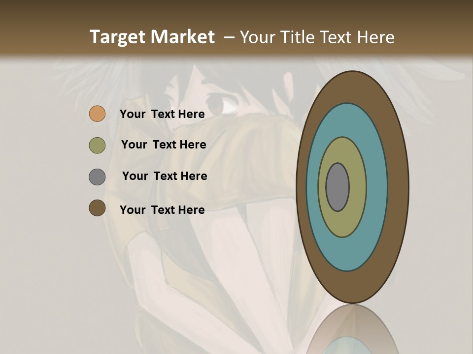 A Picture Of An Angel With A Halo Above It PowerPoint Template