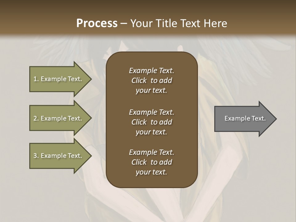 A Picture Of An Angel With A Halo Above It PowerPoint Template