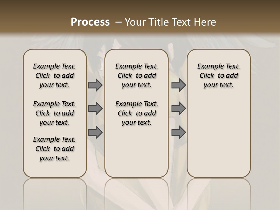 A Picture Of An Angel With A Halo Above It PowerPoint Template
