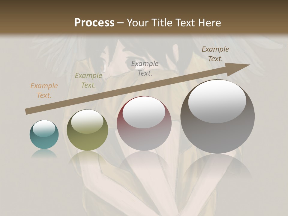 A Picture Of An Angel With A Halo Above It PowerPoint Template