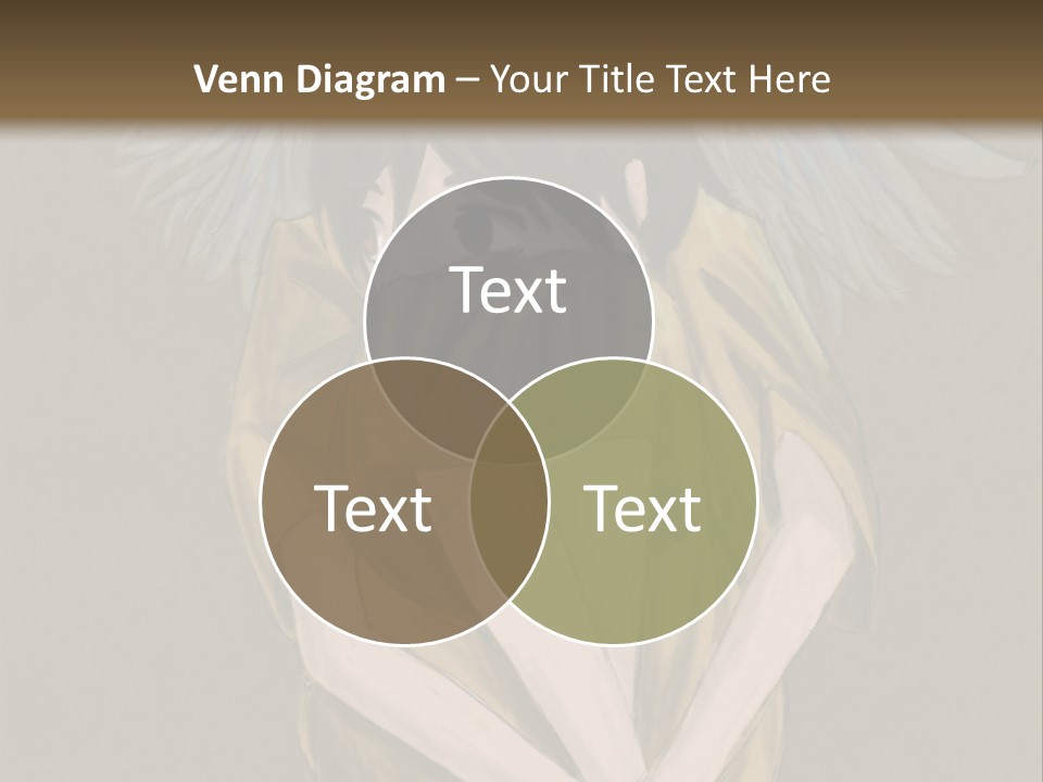 A Picture Of An Angel With A Halo Above It PowerPoint Template