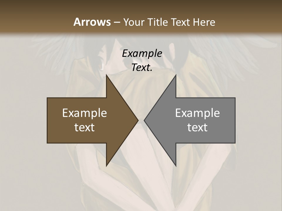 A Picture Of An Angel With A Halo Above It PowerPoint Template