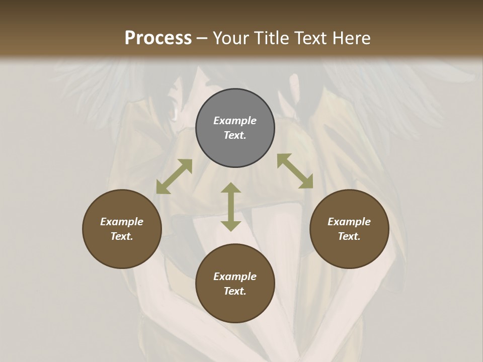 A Picture Of An Angel With A Halo Above It PowerPoint Template