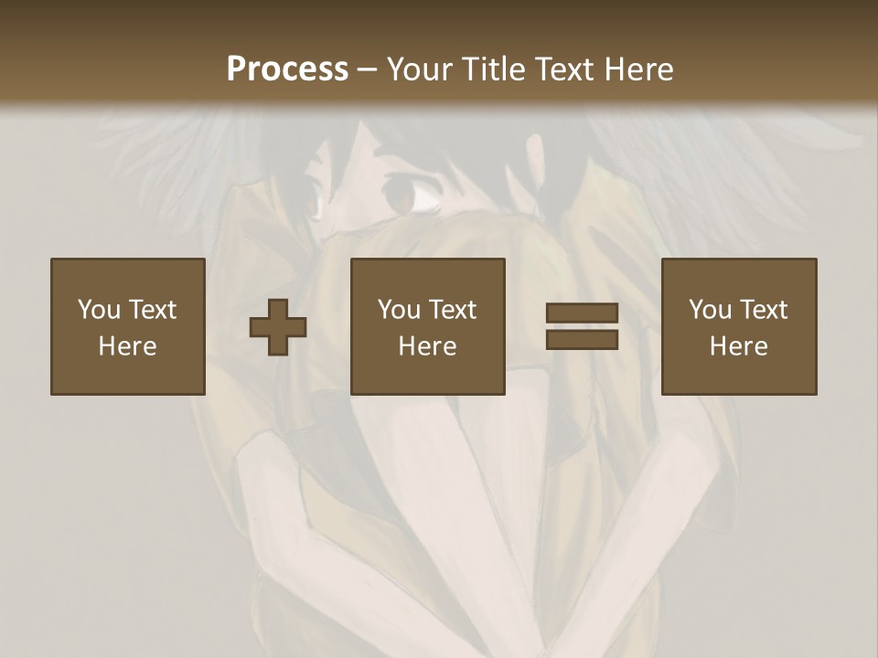 A Picture Of An Angel With A Halo Above It PowerPoint Template