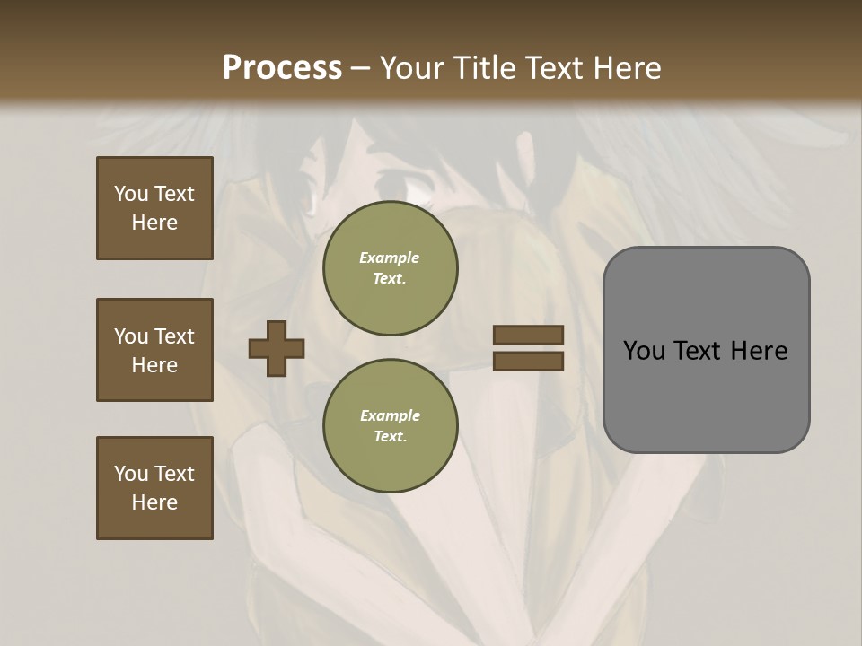 A Picture Of An Angel With A Halo Above It PowerPoint Template