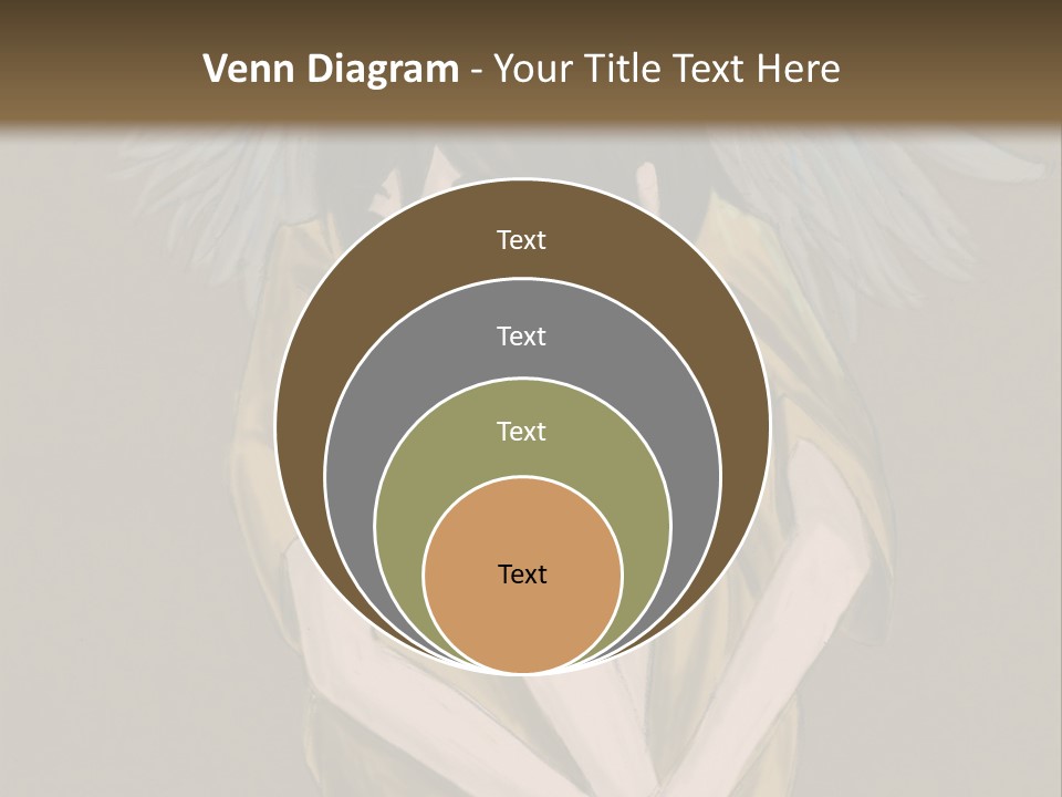 A Picture Of An Angel With A Halo Above It PowerPoint Template