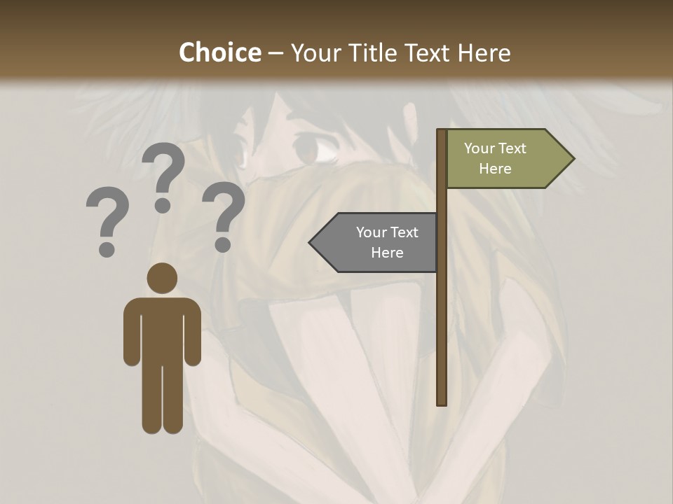 A Picture Of An Angel With A Halo Above It PowerPoint Template