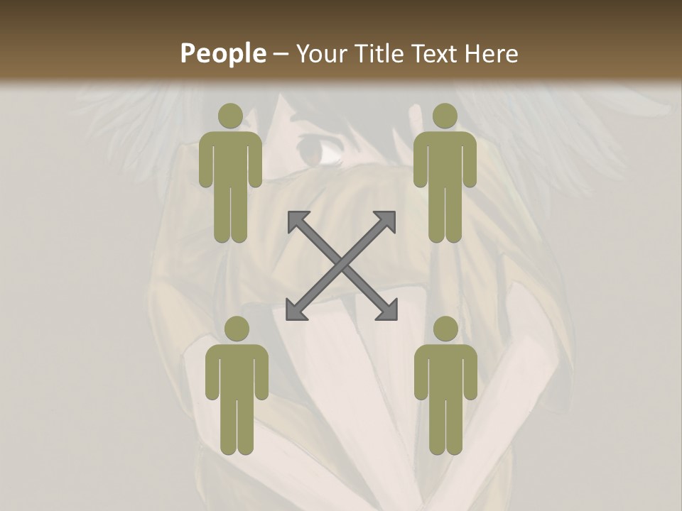 A Picture Of An Angel With A Halo Above It PowerPoint Template