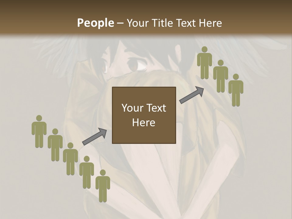 A Picture Of An Angel With A Halo Above It PowerPoint Template