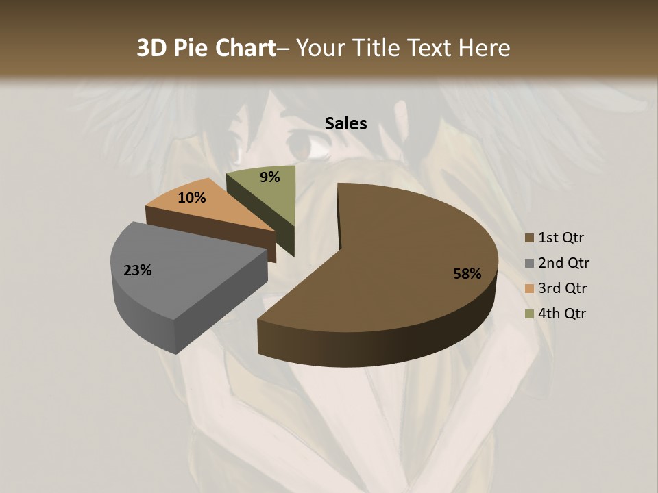 A Picture Of An Angel With A Halo Above It PowerPoint Template