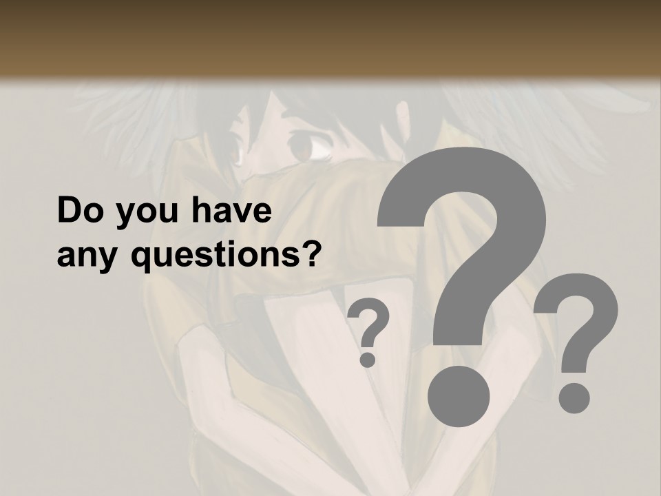 A Picture Of An Angel With A Halo Above It PowerPoint Template