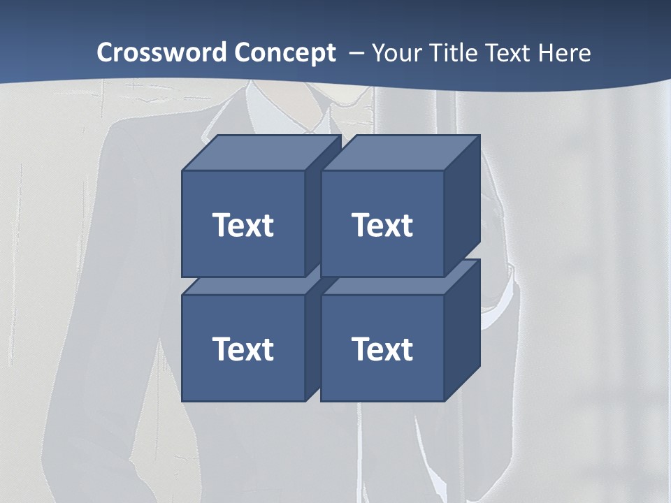 A Man In A Suit And Tie Holding An Umbrella PowerPoint Template