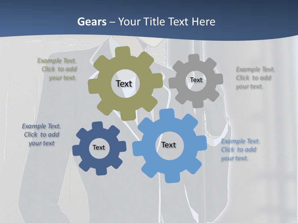 A Man In A Suit And Tie Holding An Umbrella PowerPoint Template