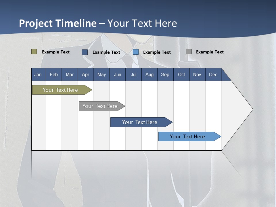A Man In A Suit And Tie Holding An Umbrella PowerPoint Template