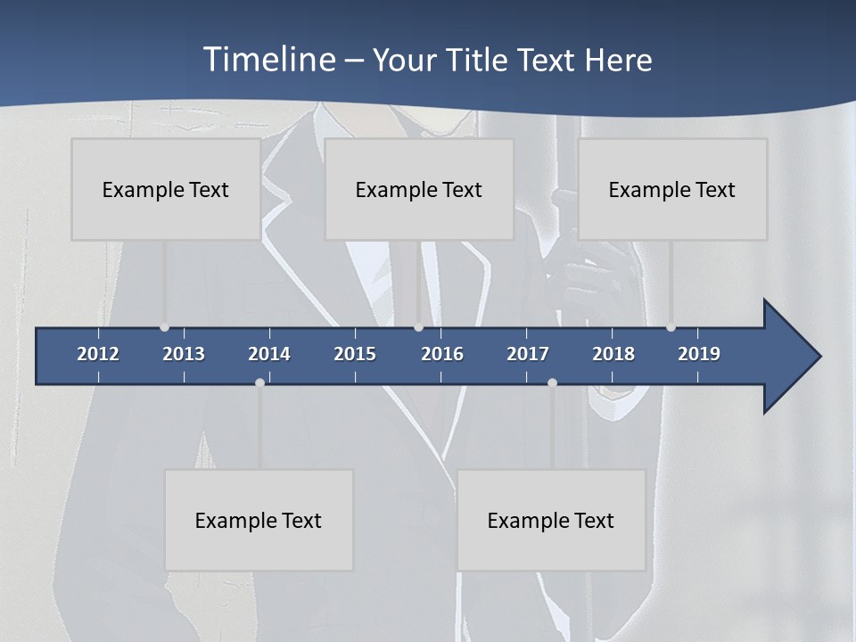 A Man In A Suit And Tie Holding An Umbrella PowerPoint Template