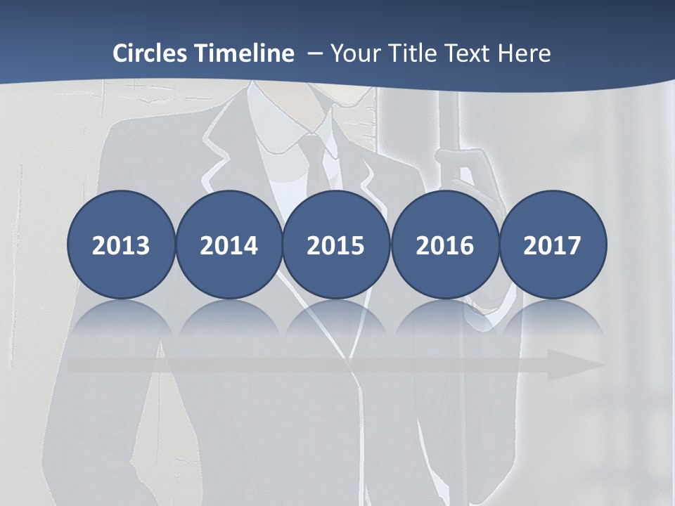 A Man In A Suit And Tie Holding An Umbrella PowerPoint Template