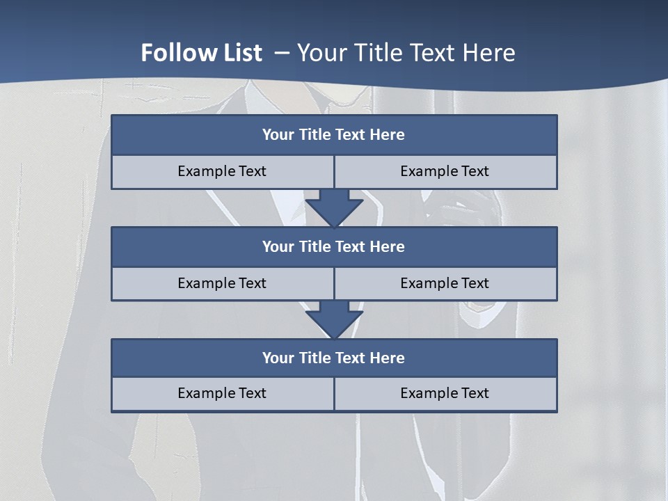 A Man In A Suit And Tie Holding An Umbrella PowerPoint Template
