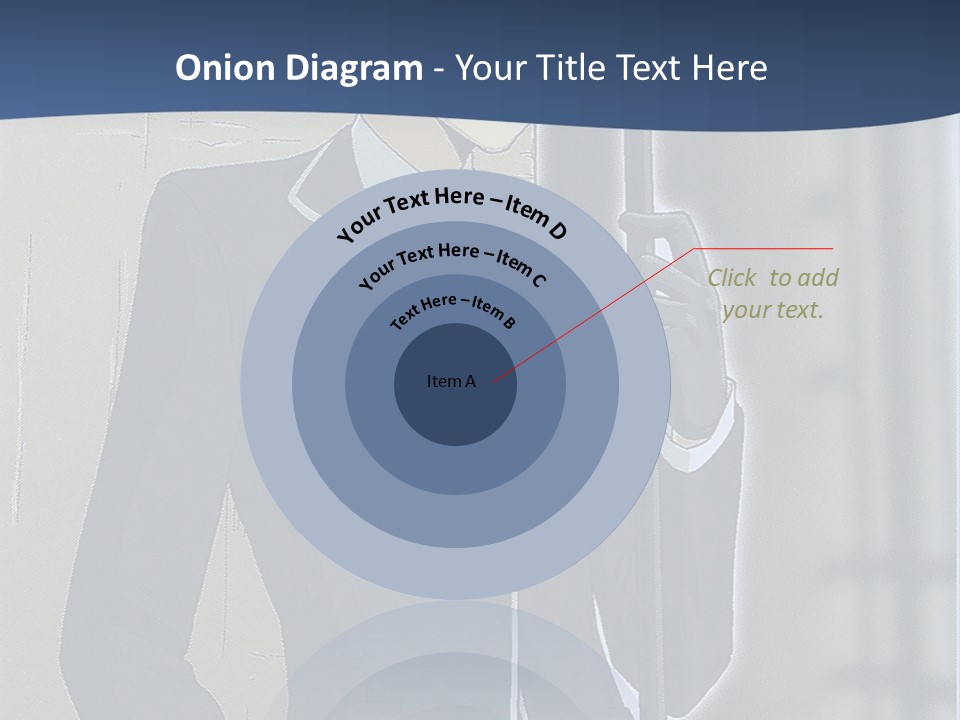 A Man In A Suit And Tie Holding An Umbrella PowerPoint Template