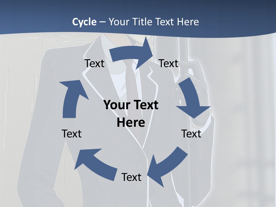 A Man In A Suit And Tie Holding An Umbrella PowerPoint Template