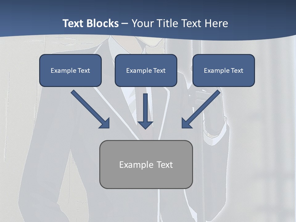 A Man In A Suit And Tie Holding An Umbrella PowerPoint Template