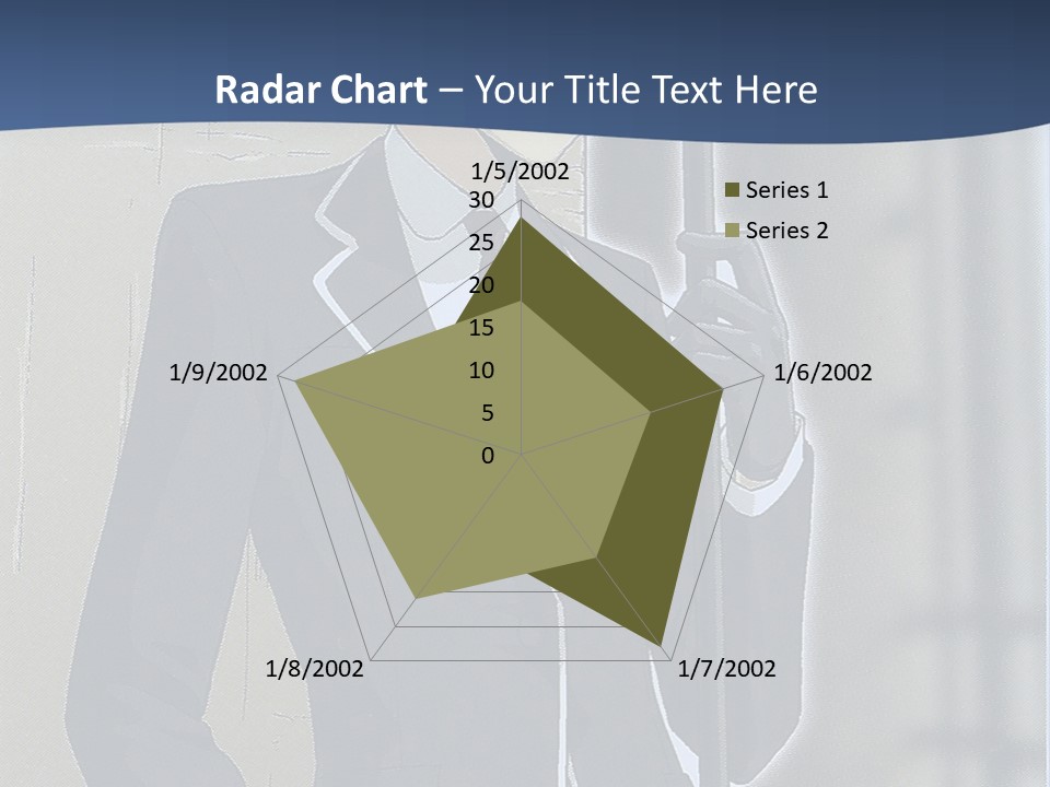 A Man In A Suit And Tie Holding An Umbrella PowerPoint Template