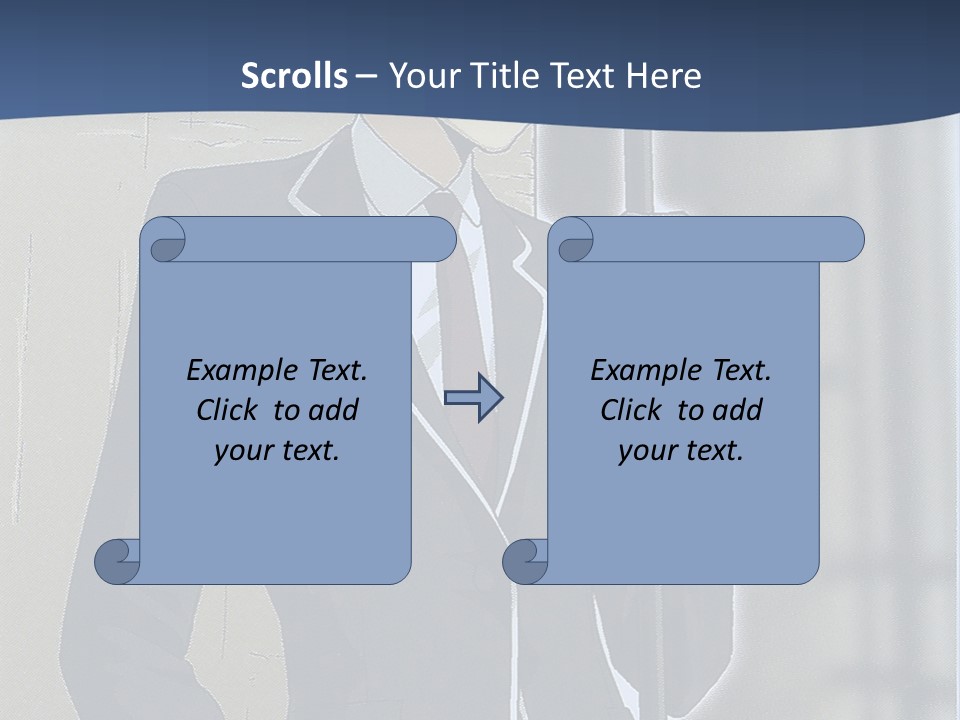 A Man In A Suit And Tie Holding An Umbrella PowerPoint Template