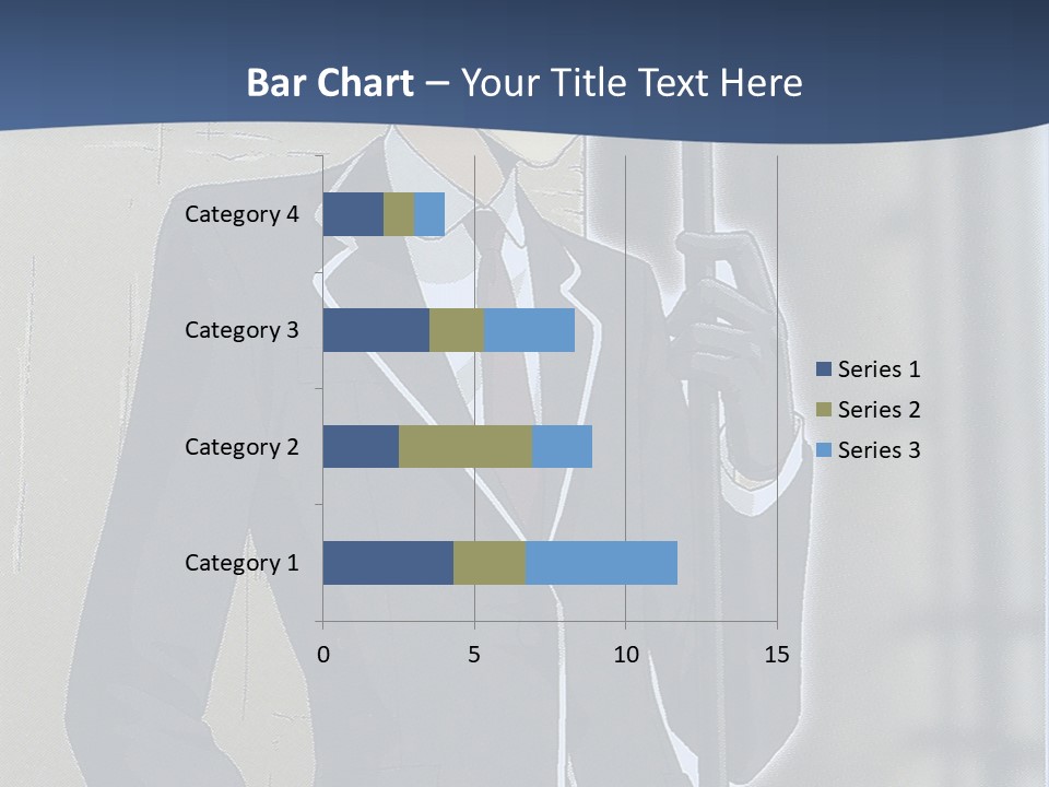 A Man In A Suit And Tie Holding An Umbrella PowerPoint Template