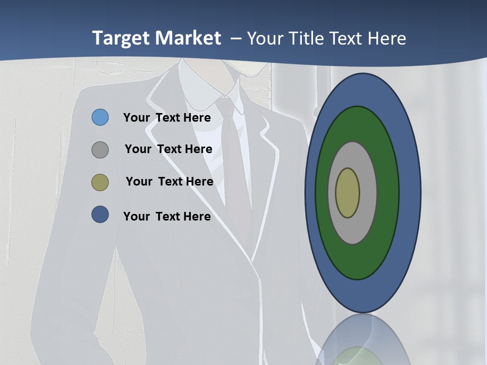 A Man In A Suit And Tie Holding An Umbrella PowerPoint Template