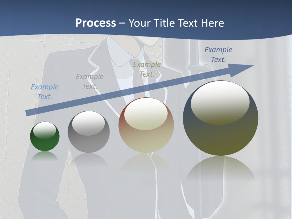 A Man In A Suit And Tie Holding An Umbrella PowerPoint Template