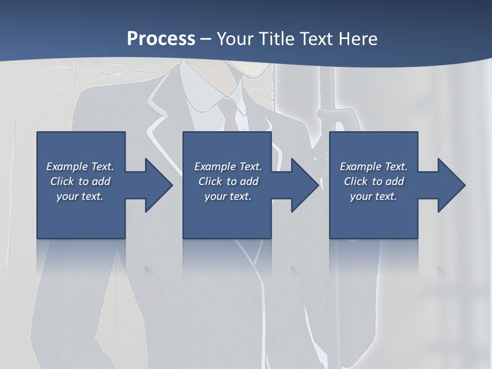 A Man In A Suit And Tie Holding An Umbrella PowerPoint Template